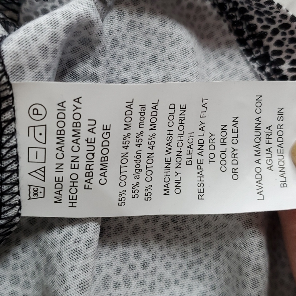 Michael Kors |Top Black/Gray Flecked Pattern Relaxed Career Dressy Office   Sz.L - Picture 5 of 6